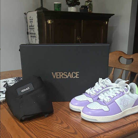 Versace Shoes - NEW Versace Medusa Violet/White Women’s Sneakers
